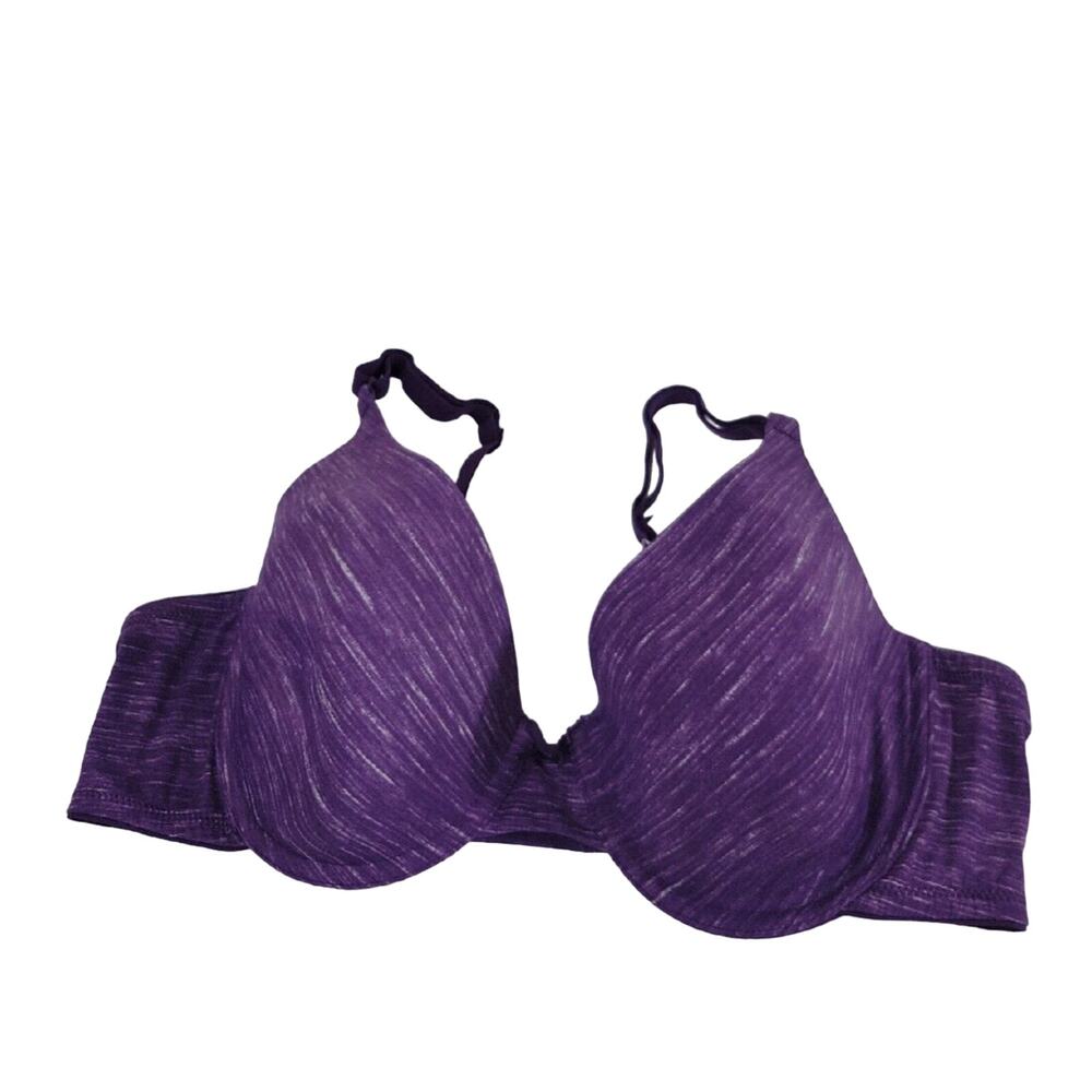 Maidenform Self Expressions Purple Convertible Underwire T-Shirt Bra Size 40C‎